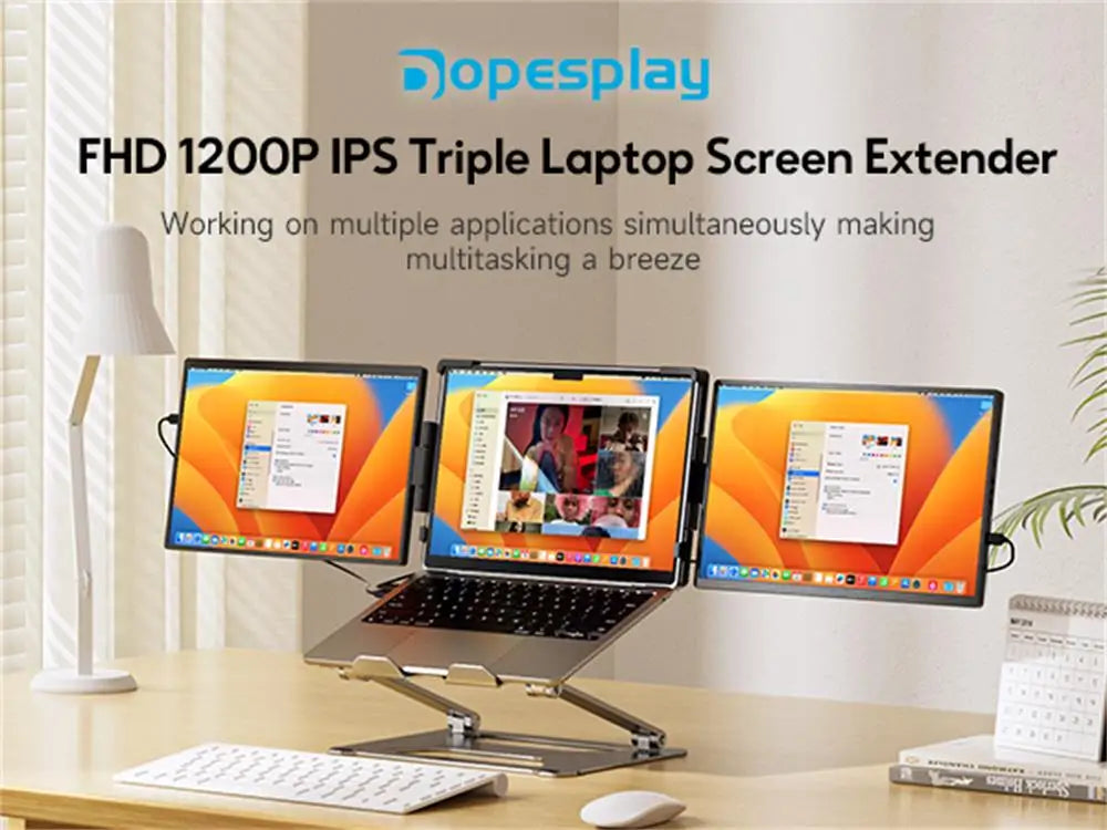 DopesPlay - Extensor de Pantalla Triple para Notebook