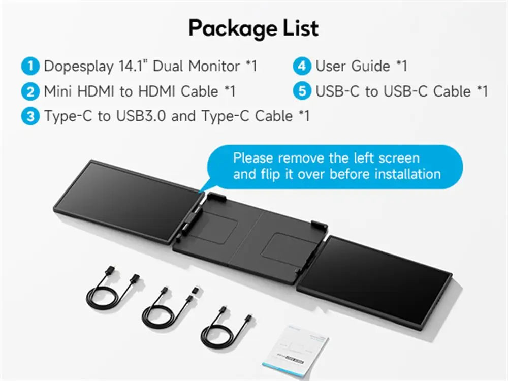 DopesPlay - Extensor de Pantalla Triple para Notebook